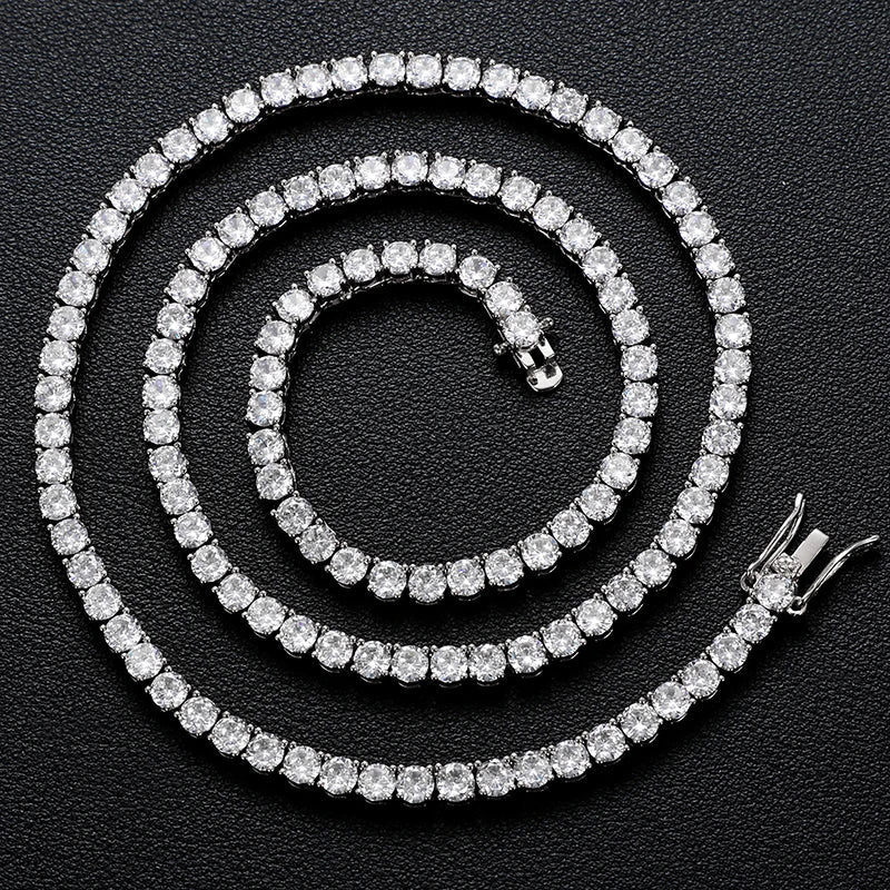 Noir Alloy Tennis Bracelet – Cubic Zirconia