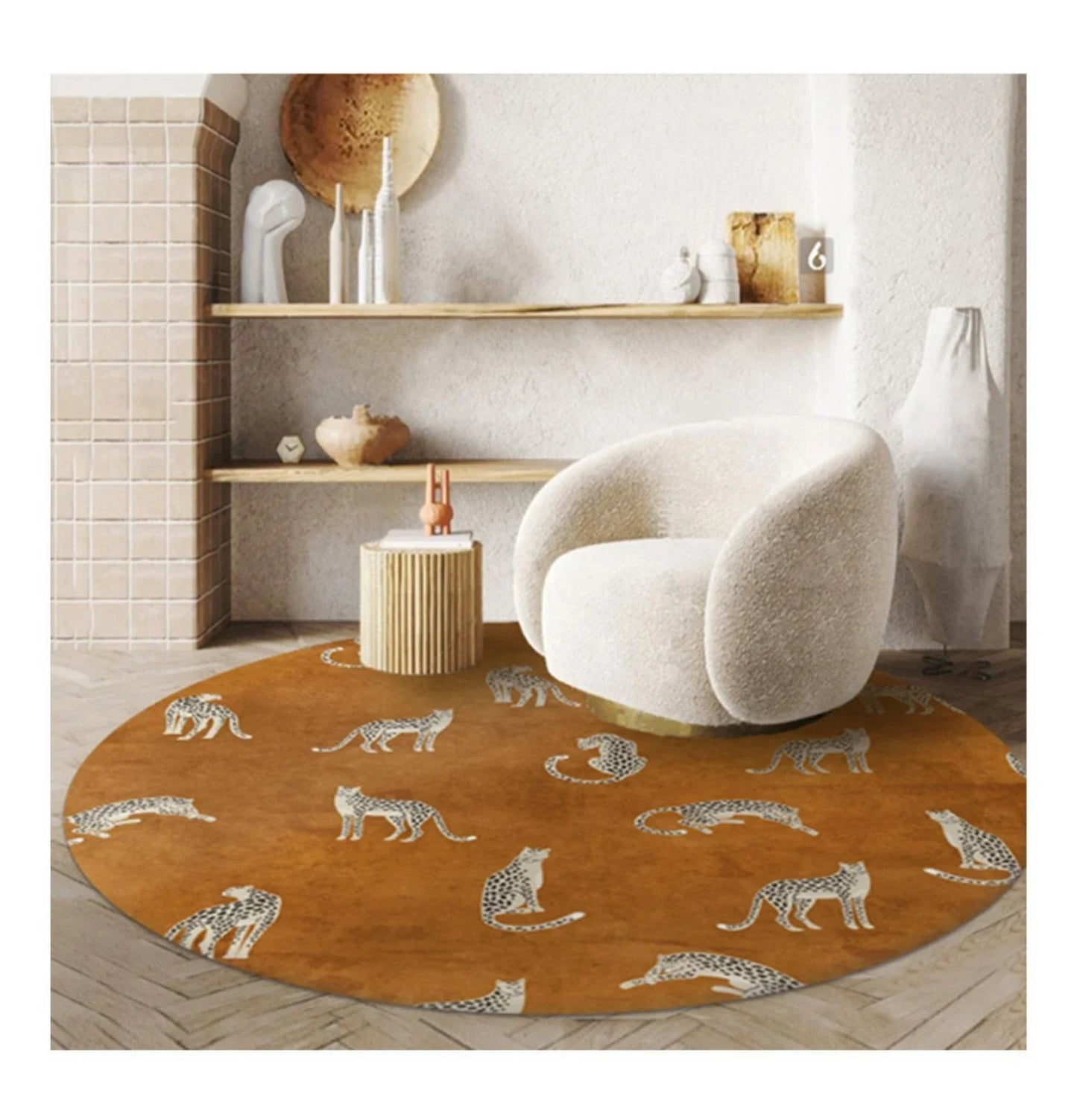 Noir Alloy™ Luxe Round Rug Collection | Plush Statement Carpets
