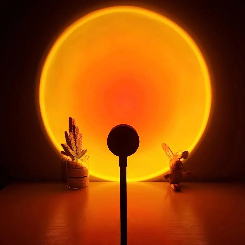 Noir Alloy™ Sunset Ambiance Light | USB-Powered Golden Hour Glow