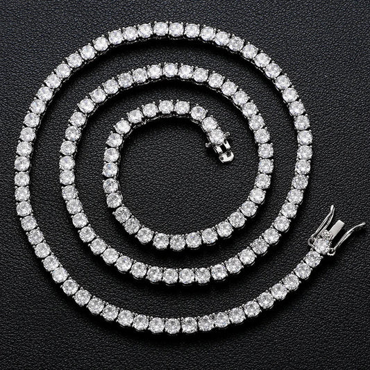 Noir Alloy Tennis Bracelet – Cubic Zirconia